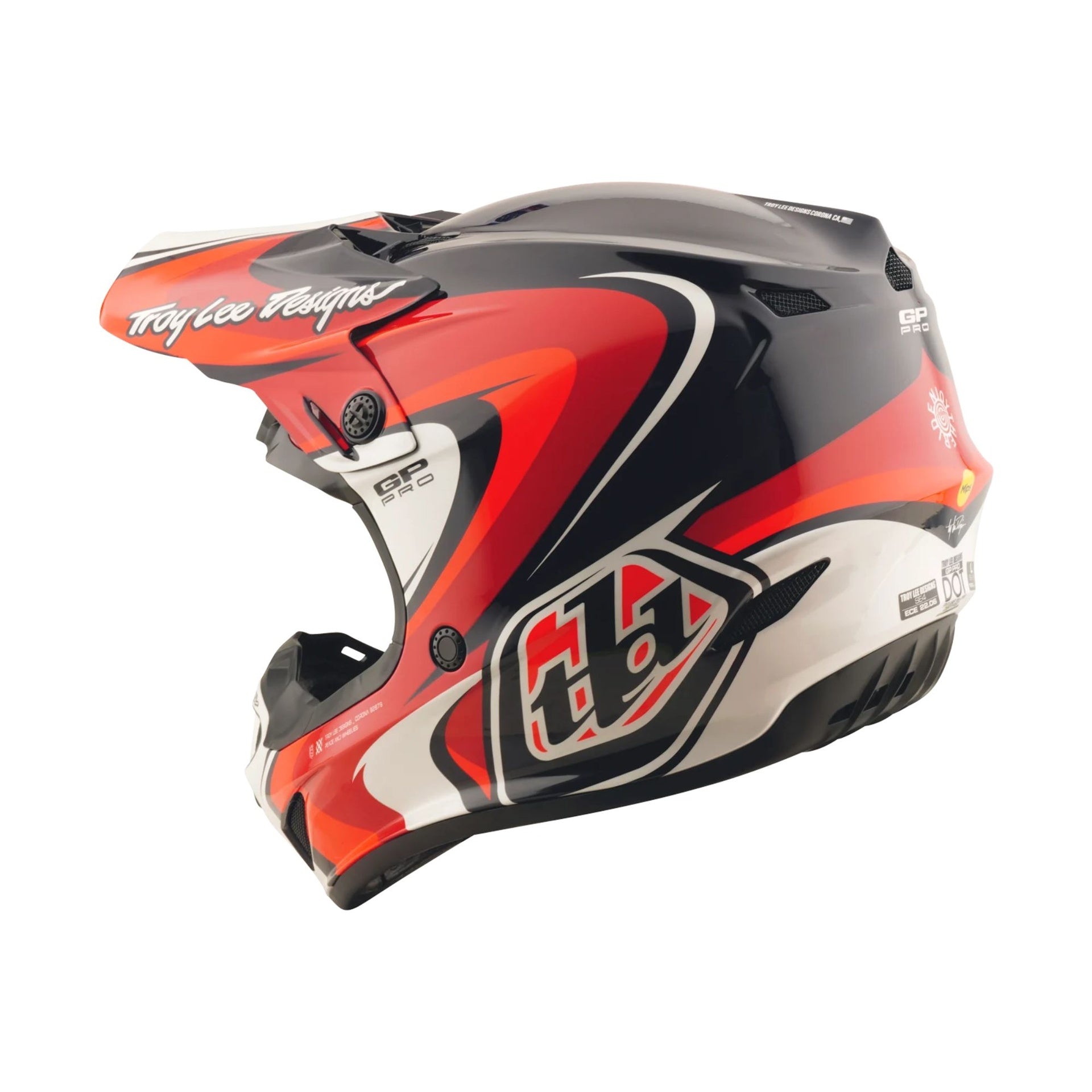 Youth Gp Pro Helmet; Crossover Black / Red